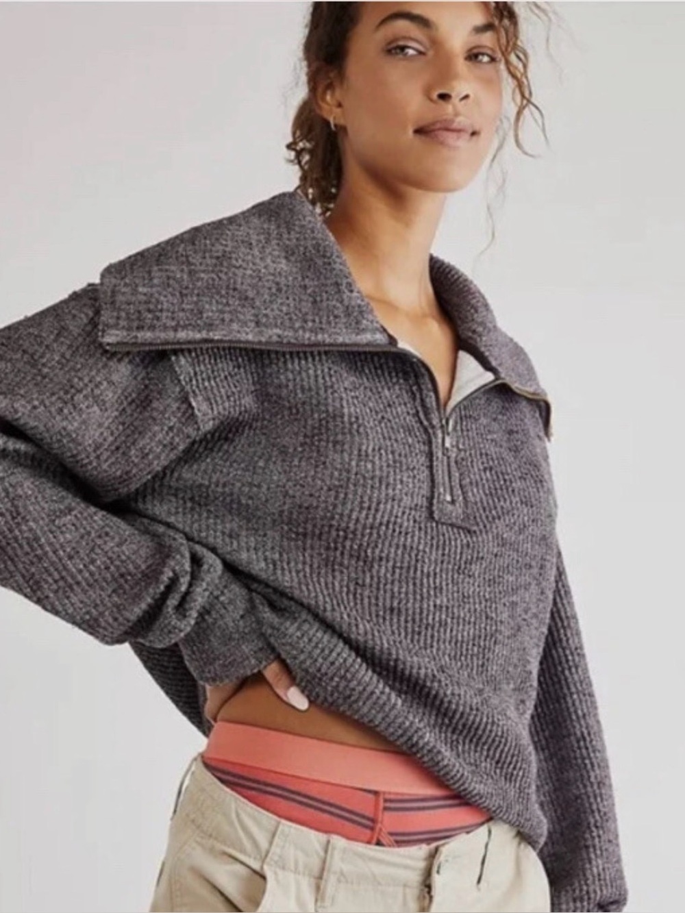 Free people dean 1/4 pullover